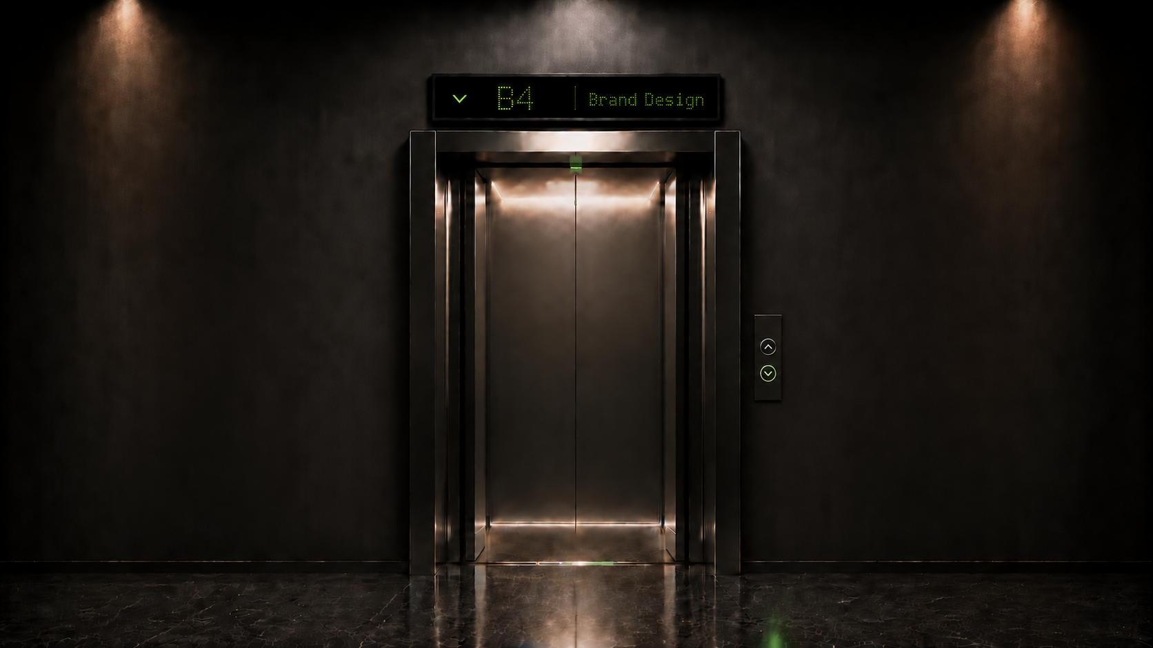 B4 Brand Design elevator floor